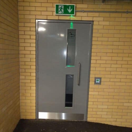 fire rated steel exit doors