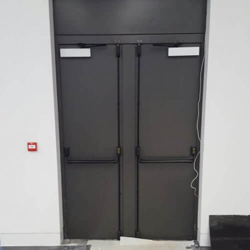acoustic exit doors