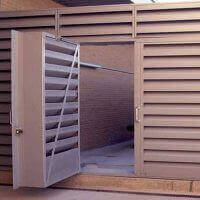 louvred acoustic steel doors