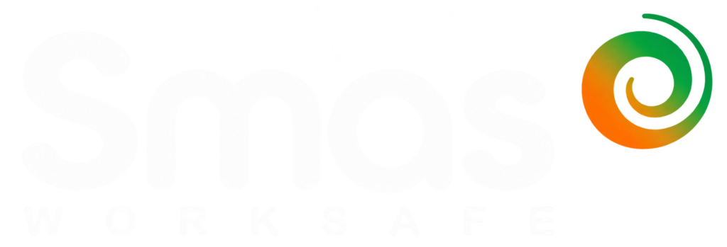 Smas Worksafe logo with gradient spiral