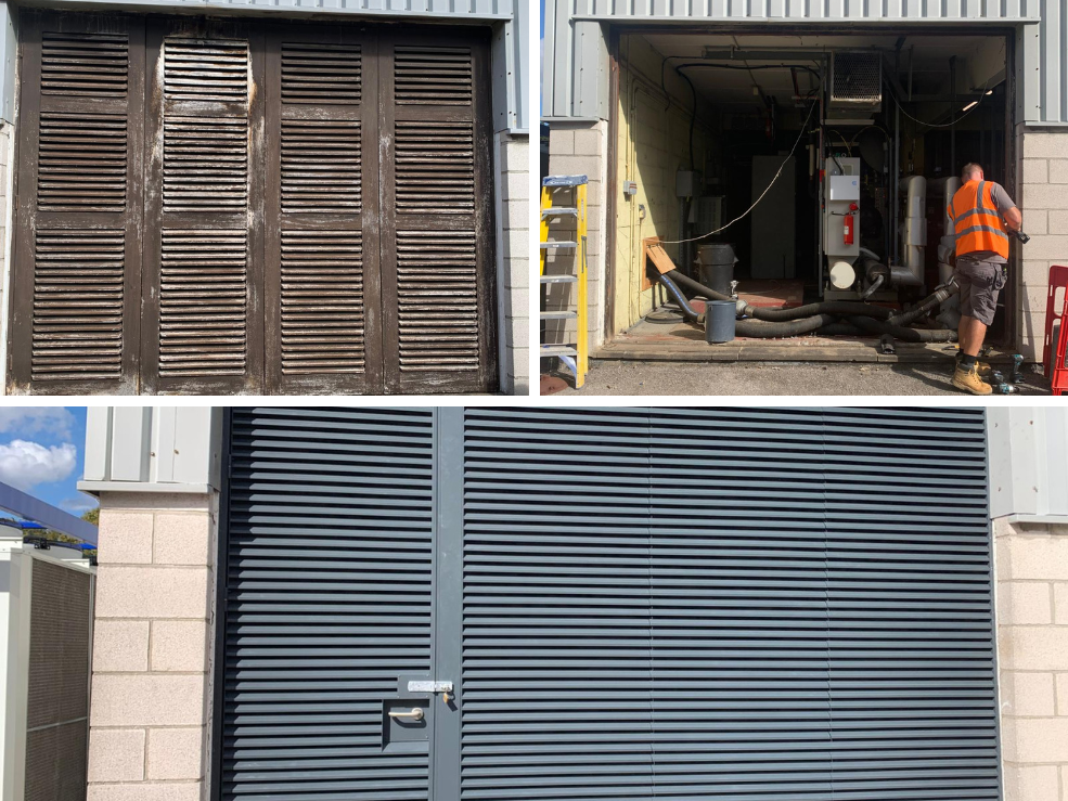 Aluminium Fully Louvre Doors – Recent Installation in Bicester