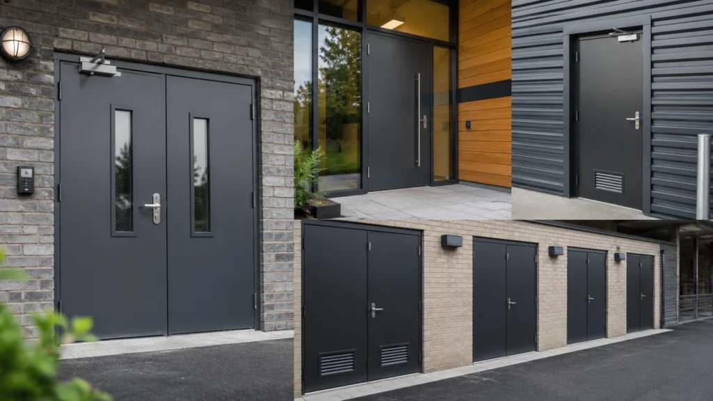steel and aluminium doors